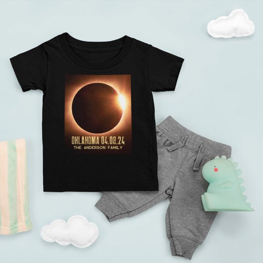 Gesamtes Solarzellen-Oklahoma 2024 Personalisiert Baby T-shirt