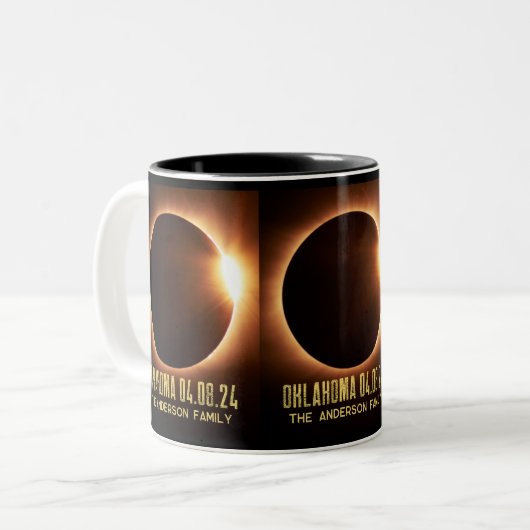 Gesamtes Solarzellen-Oklahoma 2024 Personalisiert Zweifarbige Tasse (Vorderseite Links)