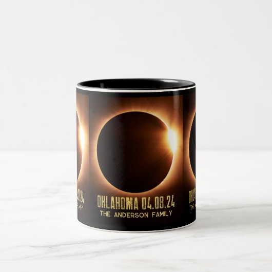 Gesamtes Solarzellen-Oklahoma 2024 Personalisiert Zweifarbige Tasse (Mittel)