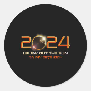 Gesamtes Sonnenexzept Ich blutete die Sonne auf me Runder Aufkleber