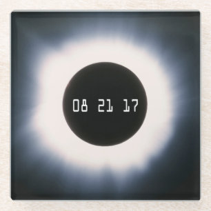 Gesamtes Sonnenlicht in Schwarz und Weiß Glasuntersetzer