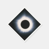 Gesamtes Sonnenlicht in Schwarz und Weiß Serviette (Ecke)