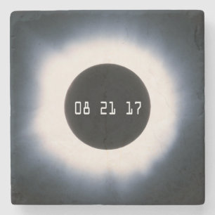 Gesamtes Sonnenlicht in Schwarz und Weiß Steinuntersetzer