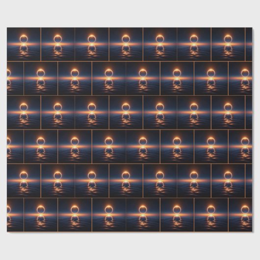 Gesamtes Sonnenlicht über Meerwasser Geschenkpapier (Flach)