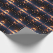 Gesamtes Sonnenlicht über Meerwasser Geschenkpapier (Ecke)