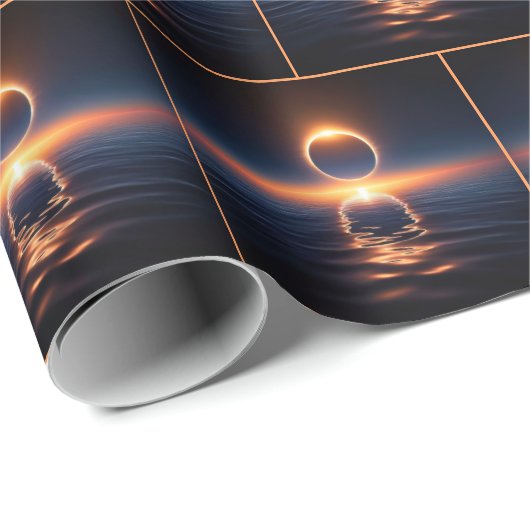 Gesamtes Sonnenlicht über Meerwasser Geschenkpapier (Rolleneckpunkt)