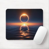 Gesamtes Sonnenlicht über Meerwasser Mousepad (Mit Mouse)