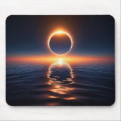 Gesamtes Sonnenlicht über Meerwasser Mousepad (Vorne)