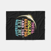 Gesamtes Sonnenlicht und Ja, es#39;s mein Geburtst Fleecedecke (Vorderseite (Horizontal))