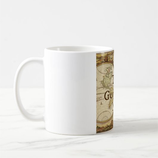 Gesamtgeographie-Nerd-Tasse Kaffeetasse (Links)