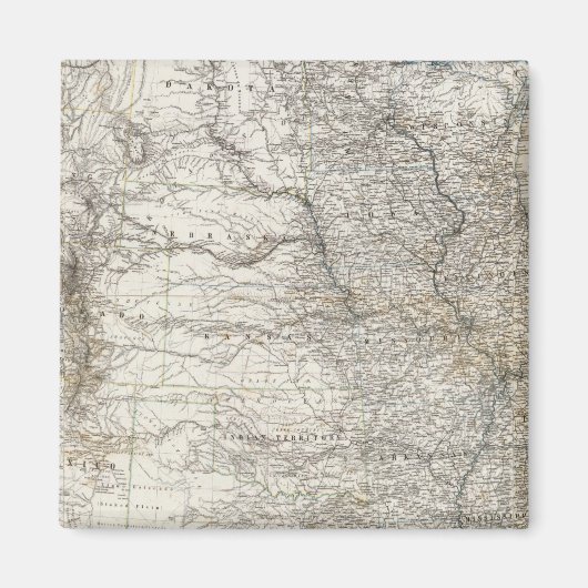 Gesamtkarte der USA Magnet (Vorne)