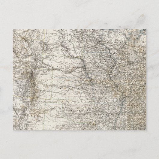 Gesamtkarte der USA Postkarte (Vorderseite)
