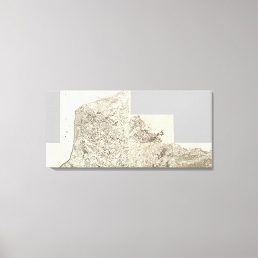 Gesamtkarte Frankreichs Leinwanddruck (Vorderseite)