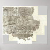 Gesamtkarte Frankreichs Poster (Vorne)