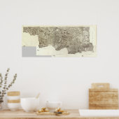 Gesamtkarte Frankreichs Poster (Küche)