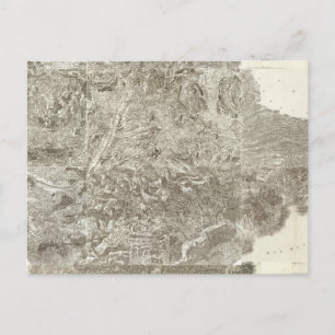 Gesamtkarte Frankreichs Postkarte