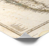 Gesamtkarte Südamerikas Poster (Ecke)