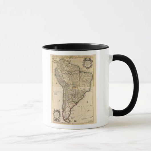 Gesamtkarte Südamerikas Tasse (Rechts)