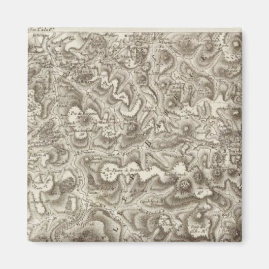 Gesamtkarte von Frankreich 2 Magnet (Vorne)