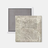Gesamtkarte von Frankreich 3 Magnet (Vorderseite/Rückseite)