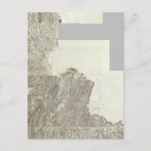 Gesamtkarte von Frankreich 4 Postkarte