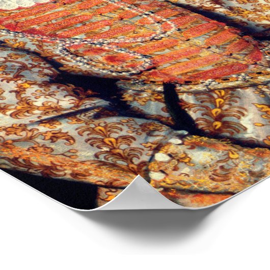 Gesamtkörperportrait von Königin Elisabeth I. von  Poster (Ecke)