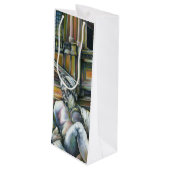 Gesamtkunstwerk Geschenktüte Für Weinflaschen (Rückseite Schrägansicht)