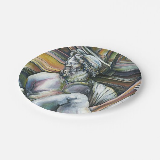 Gesamtkunstwerk Pappteller (Schrägansicht)