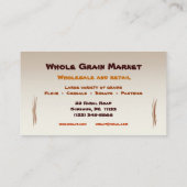 Gesamtmarkt für Getreide Visitenkarte (Rückseite)