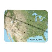 Gesamtplan für den Solar-Eclipse-Pfad 2017 Magnet (Horizontal)