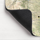 Gesamtplan für den Solar-Eclipse-Pfad 2017 Mousepad (Ecke)