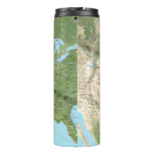 Gesamtplan für den Solar-Eclipse-Pfad 2017 Thermosbecher (Rückseite)