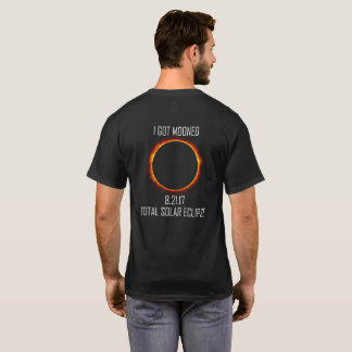 Gesamtschwarzer T - Shirt der solareklipse-2017