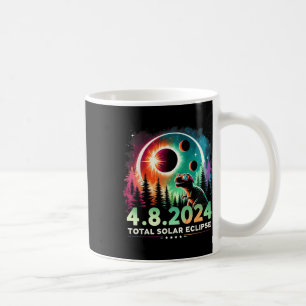 Gesamtsolare Eclipse Funny Dinosaurier mit Gläsern Kaffeetasse