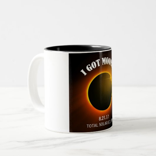 Gesamtsolareklipse got ich Mooned Kaffeetasse (Vorderseite Links)