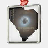 Gesamtsolareklipse in der South- Silbernes Ornament (Links)