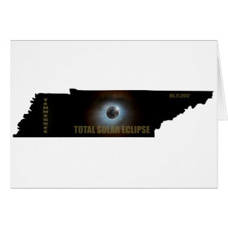 Gesamtsolareklipse in der Tennessee-Karten-Kontur