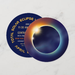 Gesamtsolares Eclipse | Astronomisches Star-Party Einladung