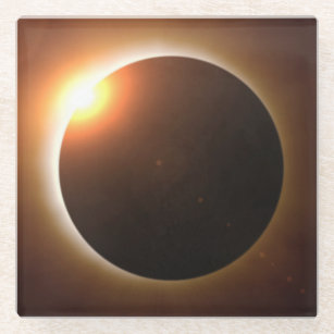 Gesamtsolares Eclipse Glasuntersetzer