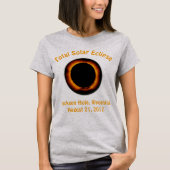 Gesamtsolares Eclipse ( Jackson Hole, Wyoming ) T-Shirt (Vorderseite)
