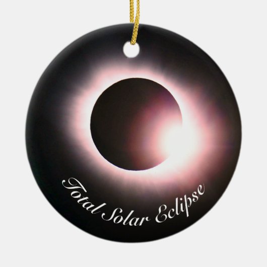 Gesamtsolares Eclipse Keramik Ornament (Vorne)