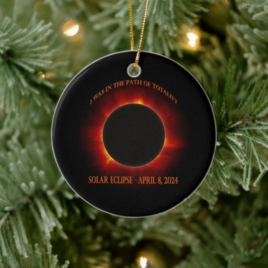 Gesamtsolares Eclipse Keramik Ornament (Baum)