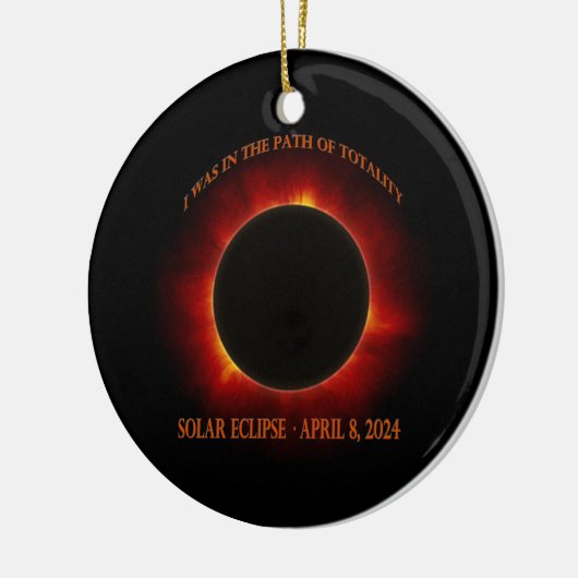 Gesamtsolares Eclipse Keramik Ornament (Links)