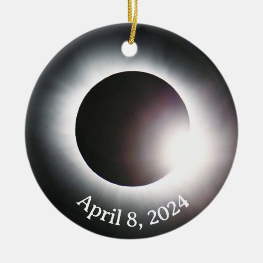 Gesamtsolares Eclipse Keramik Ornament (Vorne)