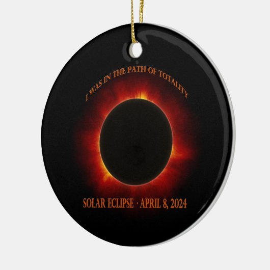 Gesamtsolares Eclipse Keramik Ornament (Links)