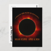 Gesamtsolares Eclipse Personalisiert Postkarte (Vorne/Hinten)