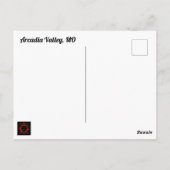 Gesamtsolares Eclipse Personalisiert Postkarte (Rückseite)