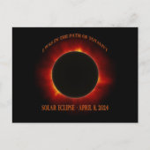 Gesamtsolares Eclipse Postkarte (Vorderseite)