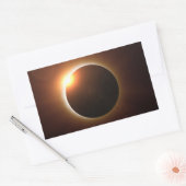 Gesamtsolares Eclipse Rechteckiger Aufkleber (Umschlag)