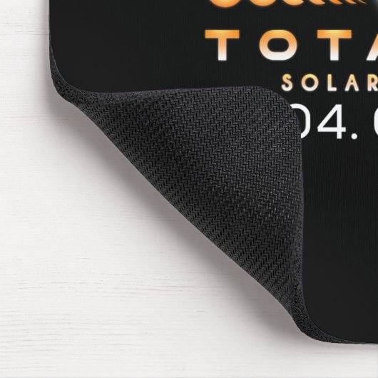 Gesamtsolares Eclipse Spring 04.08.2024 Totality P Mousepad (Ecke)
